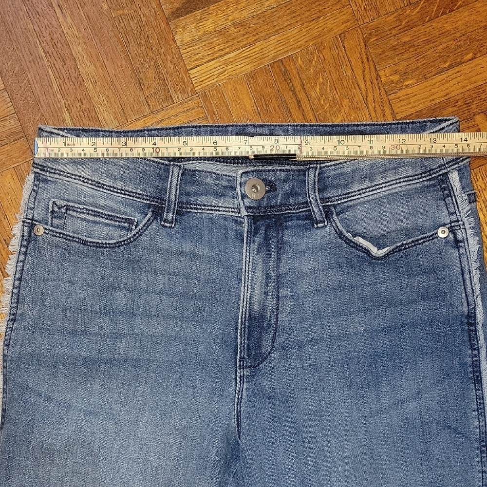 J. Jill High Rise Cropped Denim Jeans Size 6 Petite Cotton Blend Stretch - Picture 4 of 9